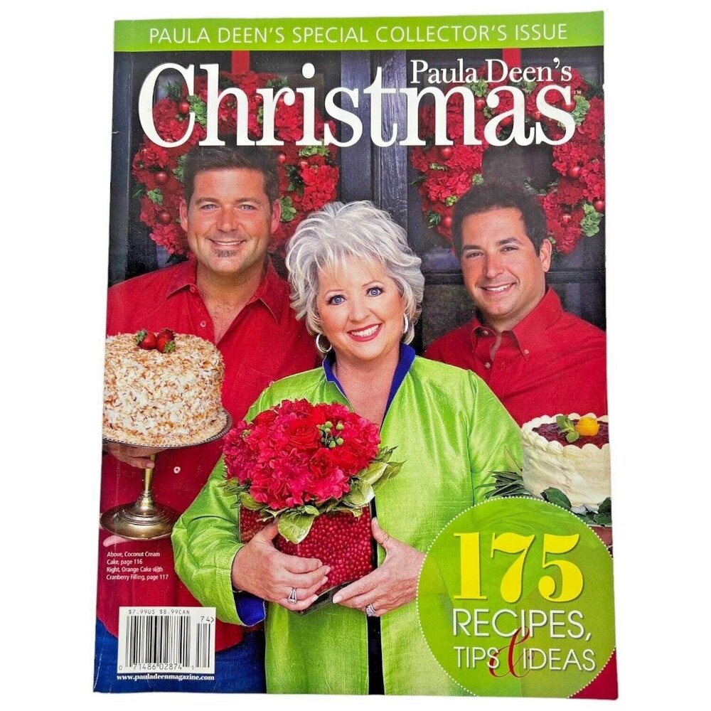 Paula Deens Magazine Christmas 2007 Special Collectors Issue Recipes Decorating‎